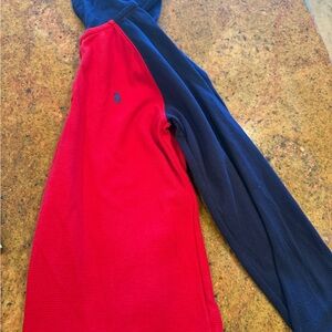 Polo by Ralph Lauren Red and Navy Kids Shirt has hood size 10/12